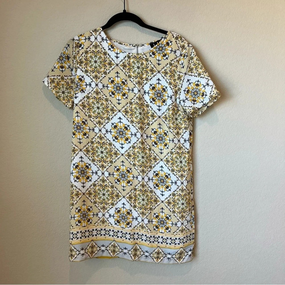 Lulus Dandy Lion Yellow Print Shift Dress - Picture 3 of 8